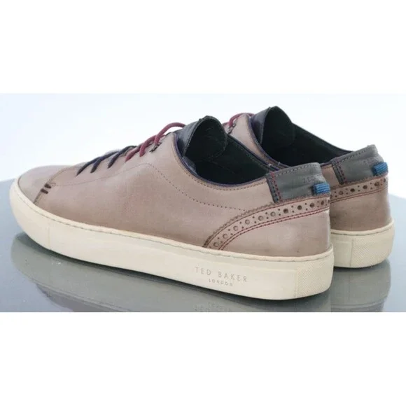 Ted Baker Men's Sneakers Shoes Size US 10 EU 9 Leather Beige